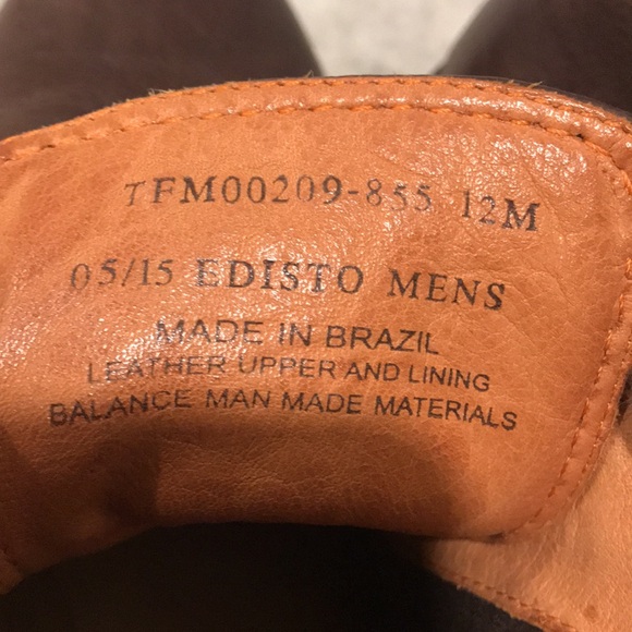 Tommy Bahama Boots Mens 12 Brown Leather Edisto Ankle Made in Brazil Chukka - Picture 9 of 11